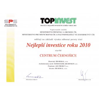Top Invest 2010 Centrum Černošice